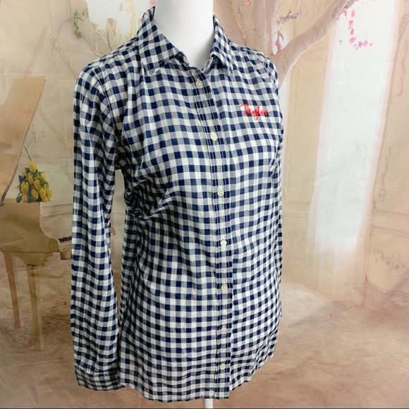 NEW J Crew Poplin Checker button down Shirt - Picture 5 of 11